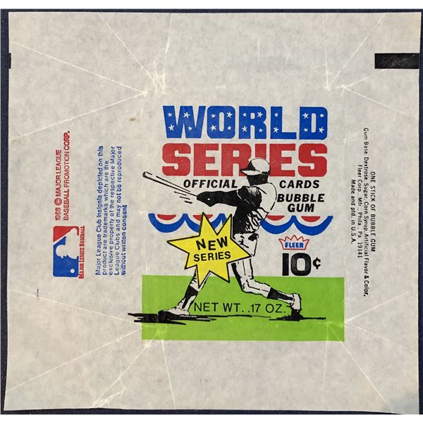 1970 FLEER WORLD SERIES BASEBALL WRAPPER