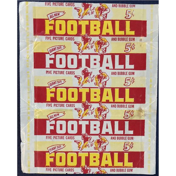 1952 BOWMAN GIANT SIZE FOOTBALL WRAPPER