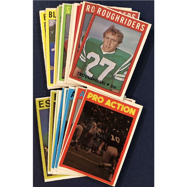 1972 O-PEE-CHEE CFL COLLECTION - 25 CARDS
