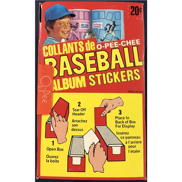1982 O-PEE-CHEE BASEBALL STICKERS - SEALED BOX