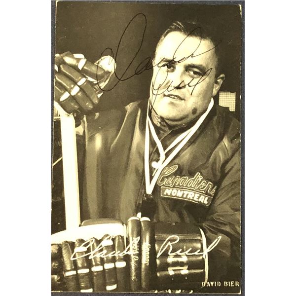 1968 MONTREAL CANADIENS POSTCARD - CLAUDE RUEL - SIGNED