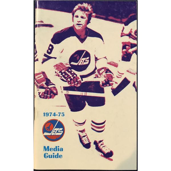 1974-75 WHA WINNIPEG JETS MEDIA GUIDE