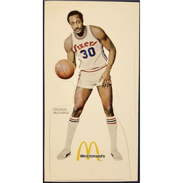 1975-76 McDONALD'S NBA DIE-CUT STANDUP - GEORGE McGINNIS (HOF)