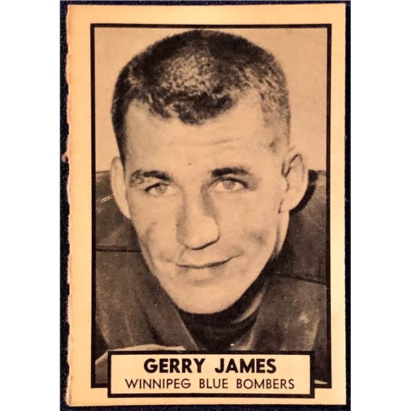 1962 O-PEE-CHEE CFL GERRY JAMES (HOF)