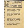 Image 2 : 1962 TOPPS CFL RON LANCASTER (HOF)