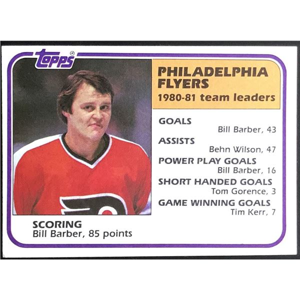 1981-82 TOPPS BILL BARBER (HOF)
