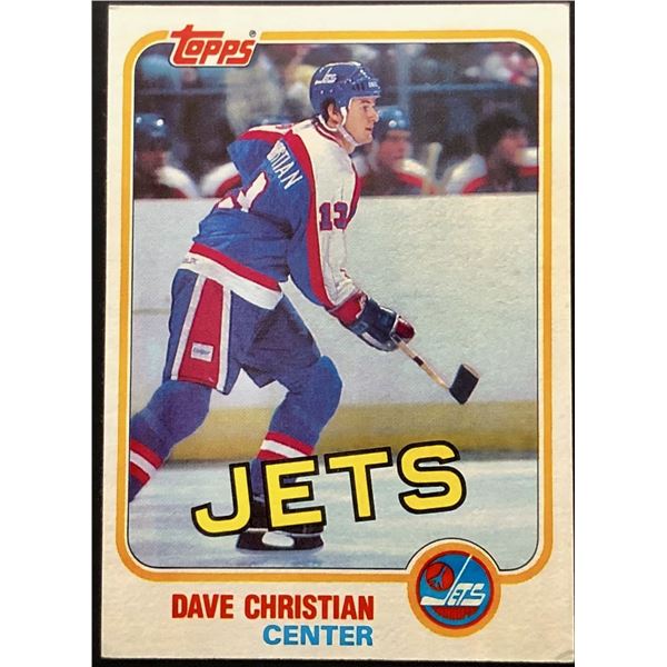 1981-82 TOPPS DAVE CHRISTIAN ROOKIE CARD