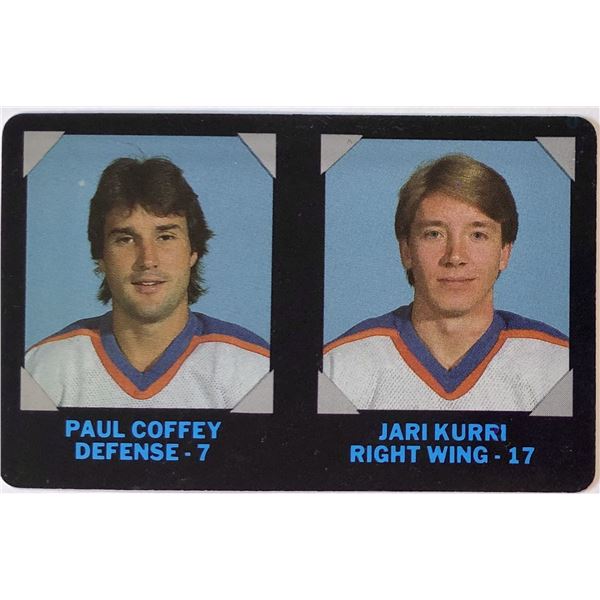 1985-86 7-ELEVEN PAUL COFFEY / JARI KURRI (HOF)