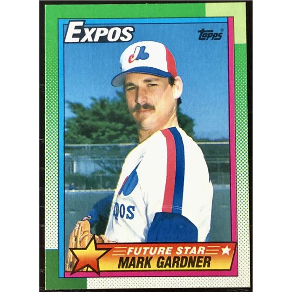 1990 TOPPS MARK GARDNER ROOKIE CARD