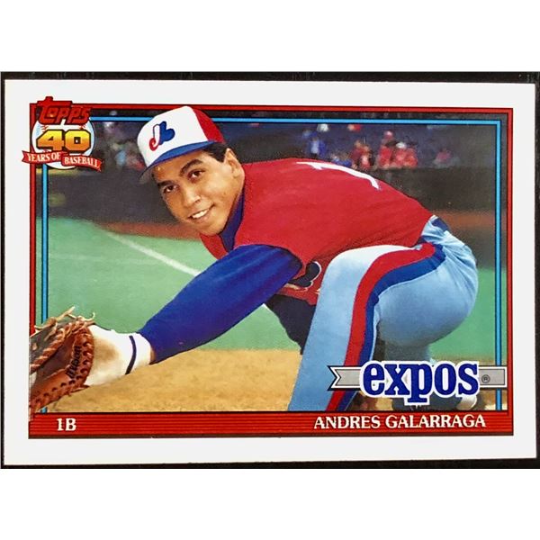 1991 TOPPS ANDRES GALARRAGA