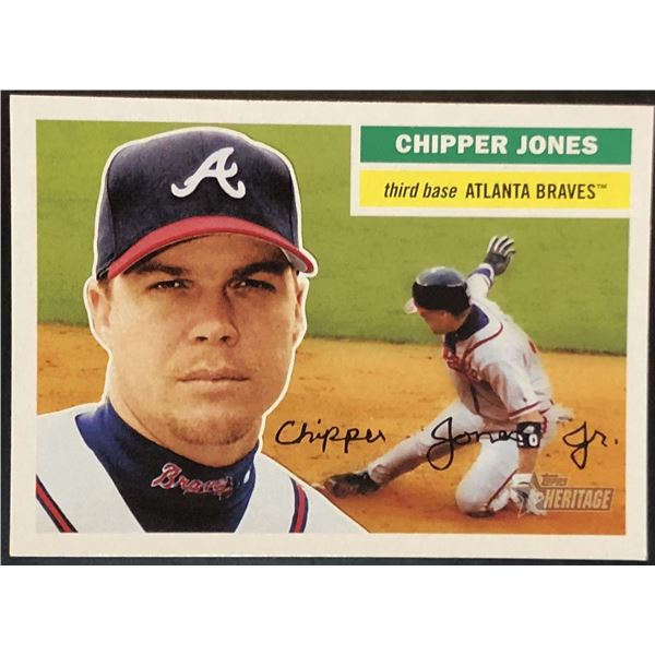 2005 TOPPS HERITAGE CHIPPER JONES (HOF)