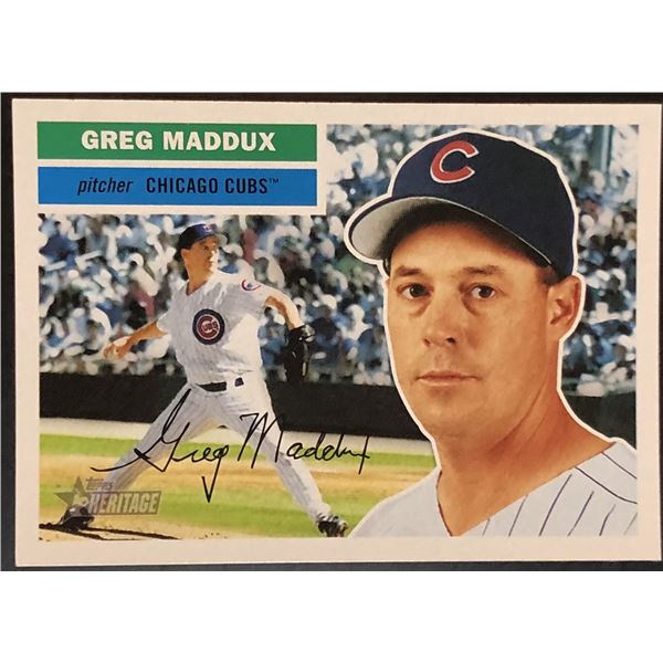 2005 TOPPS HERITAGE GREG MADDUX (HOF)