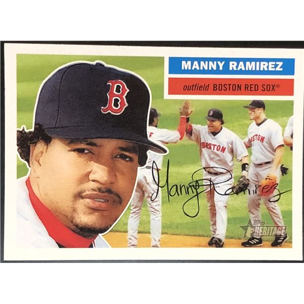 2005 TOPPS HERITAGE MANNY RAMIREZ (HOF)