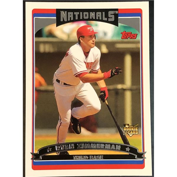 2006 TOPPS RYAN ZIMMERMAN ROOKIE CARD