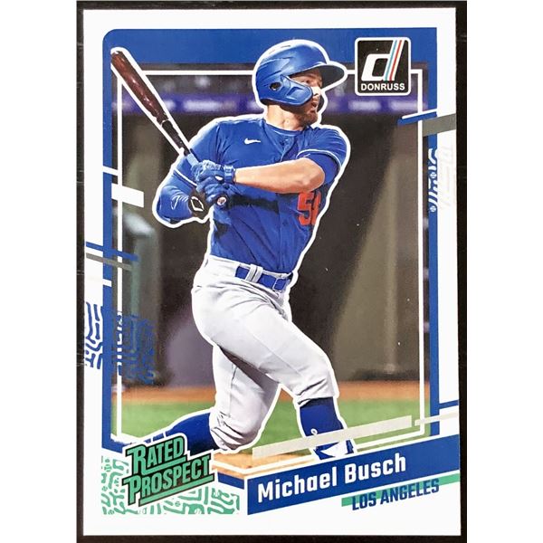 2023 DONRUSS MICHAEL BUSCH ROOKIE CARD