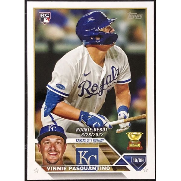 2023 TOPPS VINNIE PASQUANTINO ROOKIE CARD