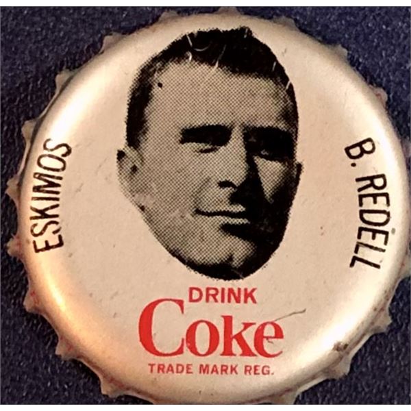 1965 COCA COLA CFL BOTTLE CAPS - BILL REDELL