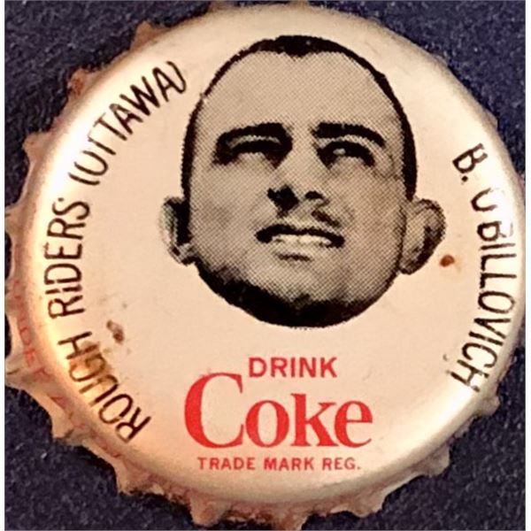 1965 COCA COLA CFL BOTTLE CAPS - BOB O'BILLOVICH (HOF)