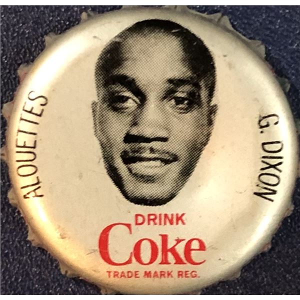 1965 COCA COLA CFL BOTTLE CAPS - GEORGE DIXON (HOF)