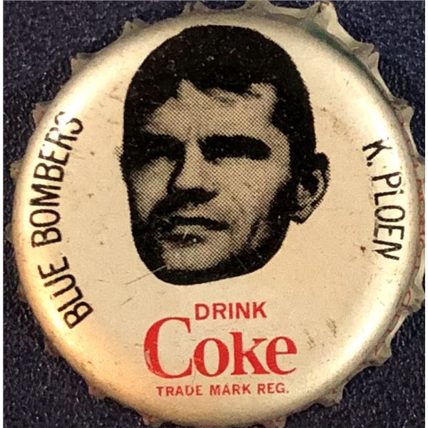 1965 COCA COLA CFL BOTTLE CAPS - KENNY PLOEN (HOF)