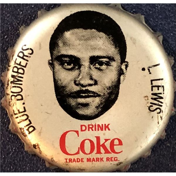 1965 COCA COLA CFL BOTTLE CAPS - LEO LEWIS (HOF)