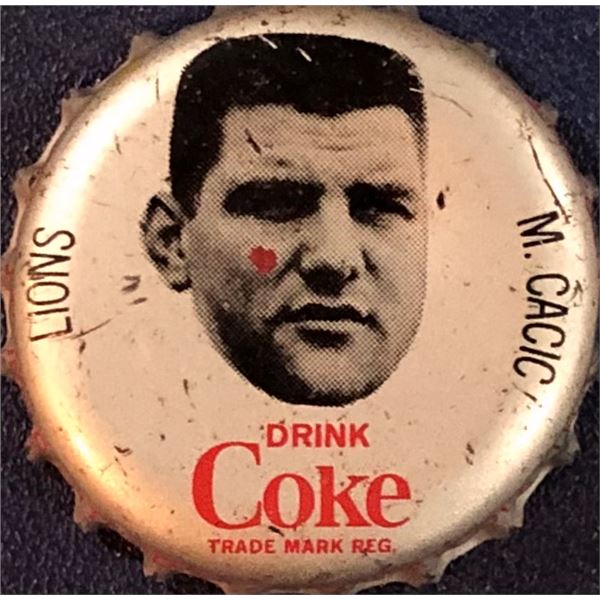 1965 COCA COLA CFL BOTTLE CAPS - MIKE CACIC