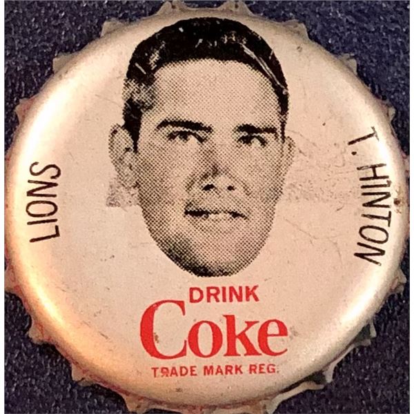 1965 COCA COLA CFL BOTTLE CAPS - TOM HINTON