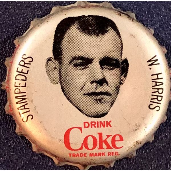 1965 COCA COLA CFL BOTTLE CAPS - WAYNE HARRIS (HOF)
