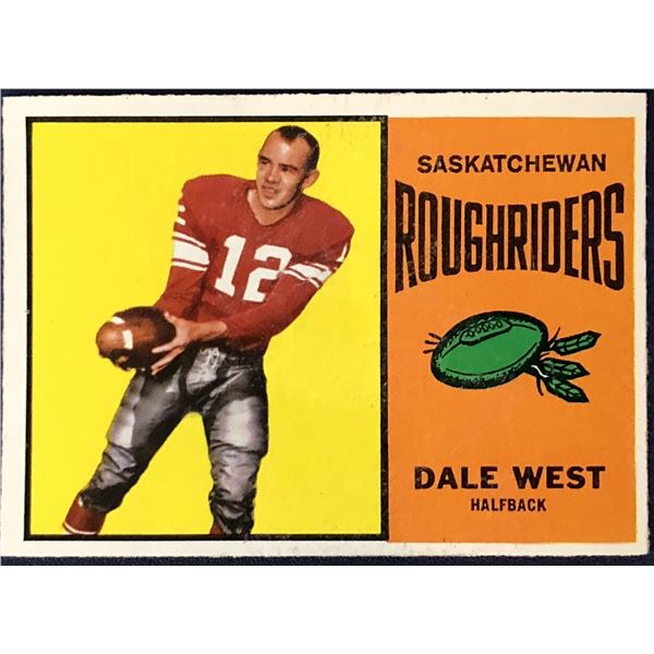 1964 O-PEE-CHEE CFL DALE WEST (HOF)