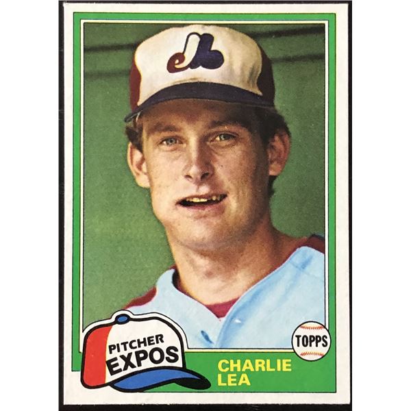 1981 TOPPS CHARLIE LEA ROOKIE CARD
