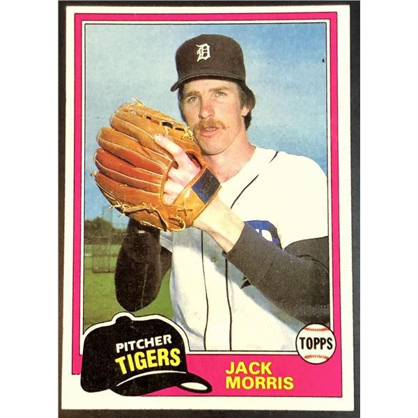 1981 TOPPS JACK MORRIS (HOF)