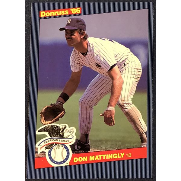 1986 DONRUSS OVERSIZE DON MATTINGLY