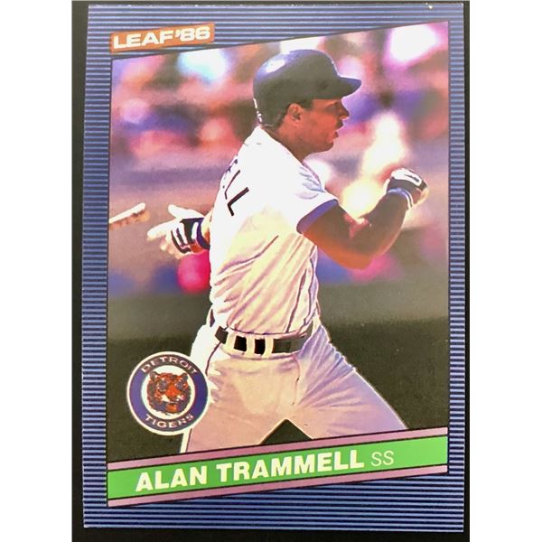 1986 LEAF ALAN TRAMMELL (HOF)