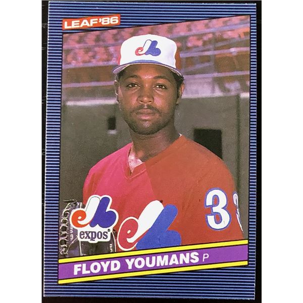 1986 LEAF FLOYD YOUMANS ROOKIE CARD