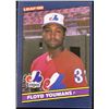 Image 1 : 1986 LEAF FLOYD YOUMANS ROOKIE CARD
