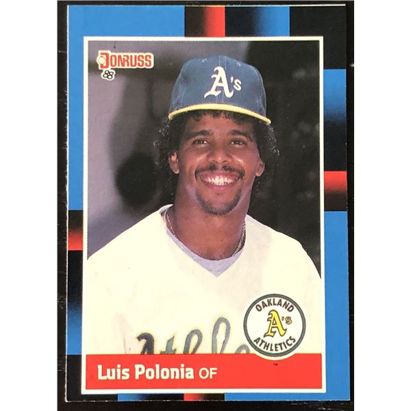 1988 DONRUSS  LUIS POLONIA ROOKIE CARD