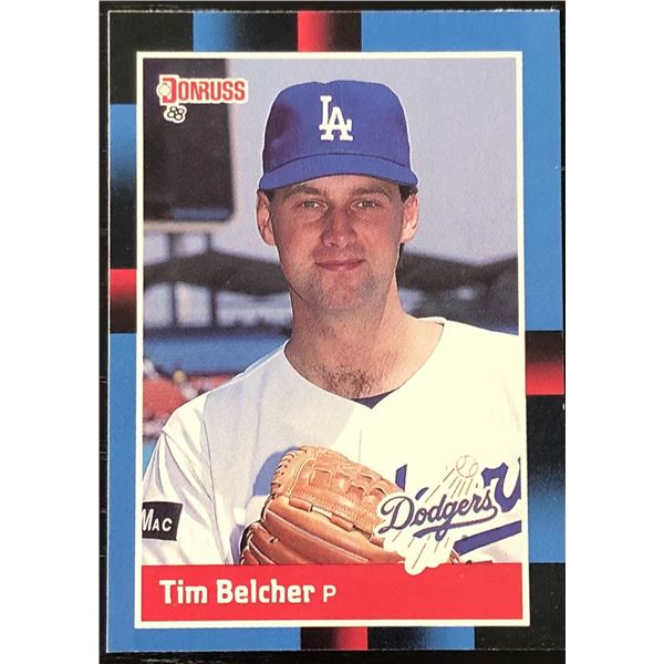 1988 DONRUSS TIM BELCHER ROOKIE CARD