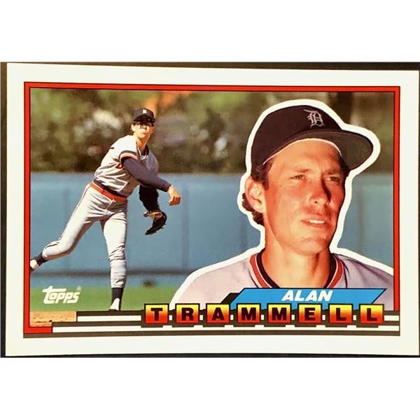 1989 TOPPS LARGE ALAN TRAMMELL (HOF)