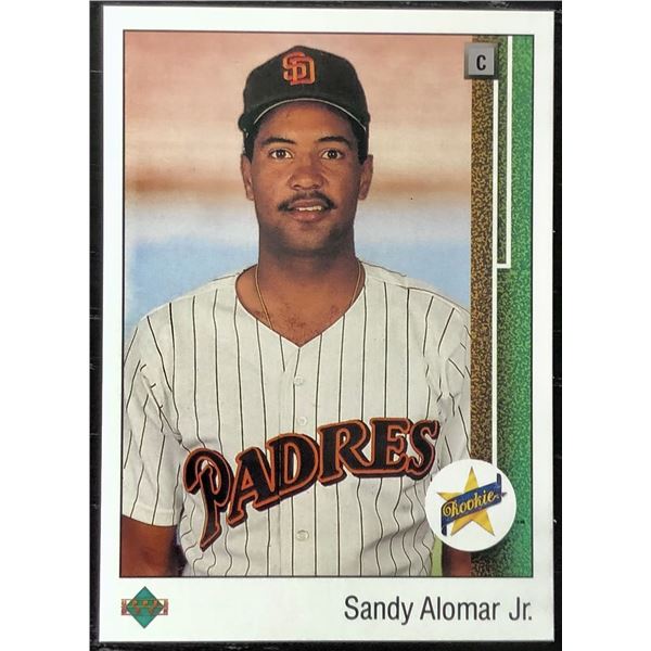 1989 UPPER DECK SANDY ALOMAR JR. ROOKIE CARD