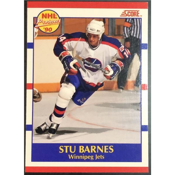1990-91 SCORE STU BARNES ROOKIE CARD