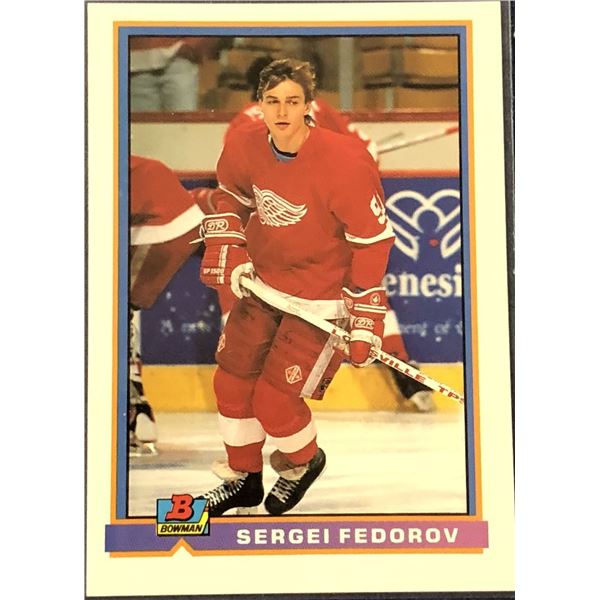1991-92 BOWMAN SERGEI FEDEROV (HOF) ROOKIE CARD