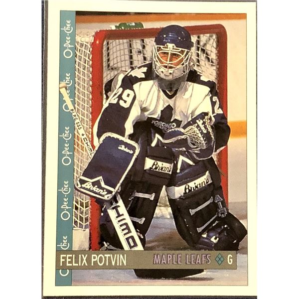 1992-93 O-PEE-CHEE FELIX POTVIN ROOKIE CARD