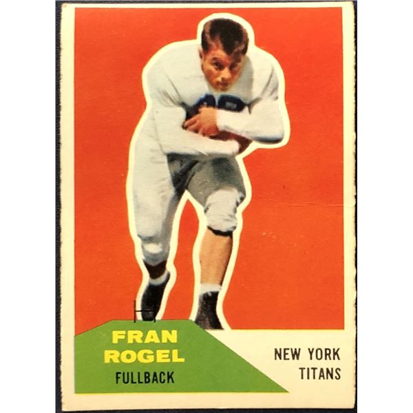 1960 FLEER NFL FRAN ROGEL