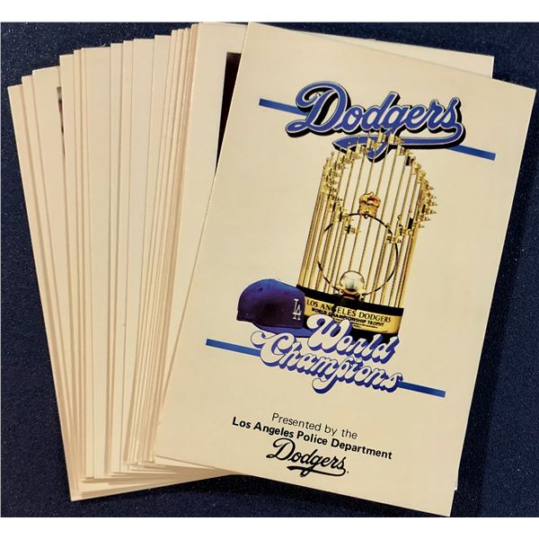 1982 LOS ANGELES DODGERS POLCE SET