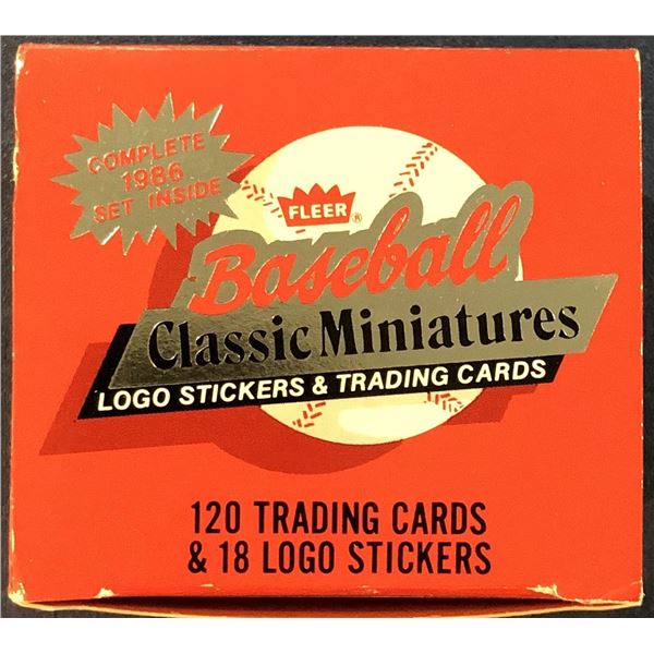 1986 FLEER BASEBALL CLASSIC MINATURES BOX SET