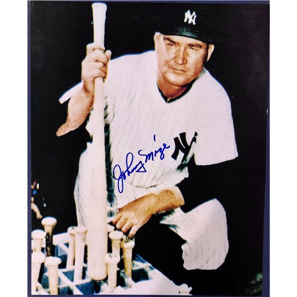 JOHNNY MIZE (HOF) SIGNED 8"x10" GLOSSY PHOTO