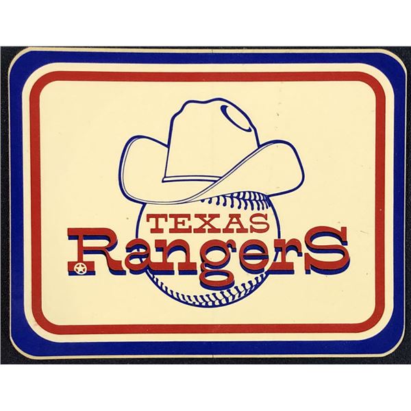 TEXAS RANGERS WINDOW DECAL