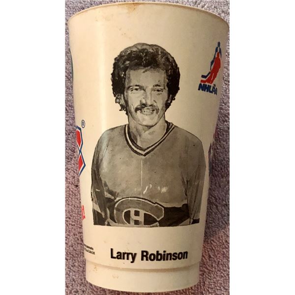 1980-81 7-ELEVEN NHL SLURPEE CUPS - LARRY ROBINSON