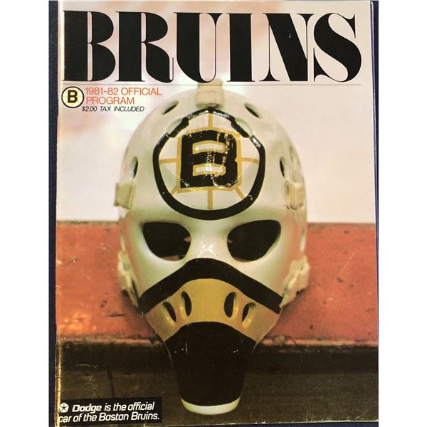 1981-82 BOSTON BRUINS OFFICIAL PROGRAM
