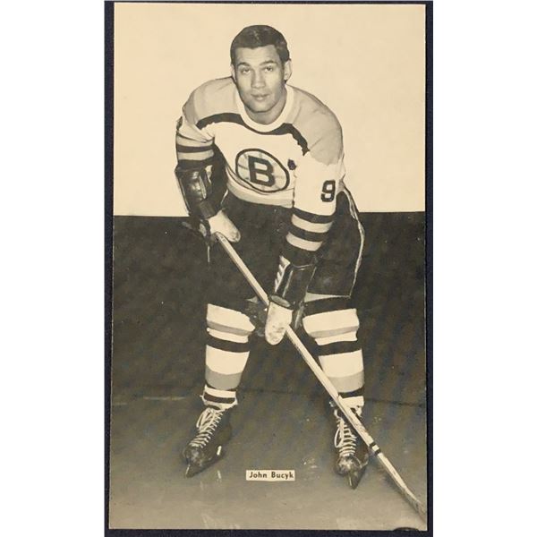 NHL BOSTON BRUINS 3.5"x5.5" POSTCARD - JOHNNY BUCYK (HOF)